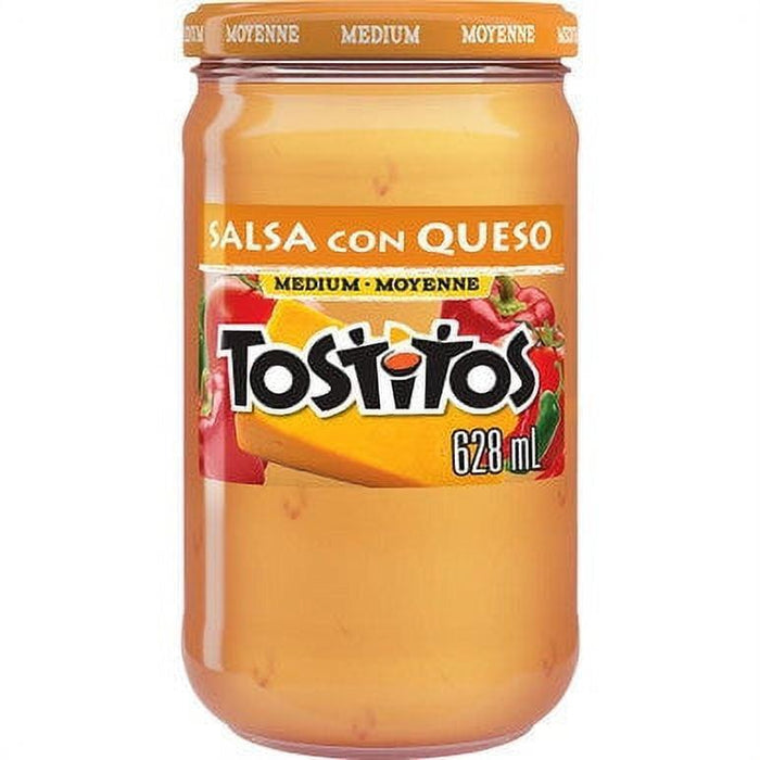 Tostitos Medium Salsa Con Queso Dip, 628mL/22floz