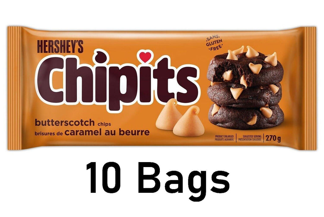 Hershey's Chipits Butterscotch Baking Chips 200g Each 10 Bags