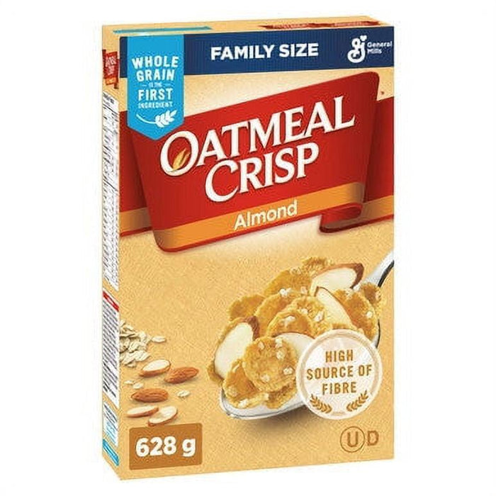 General Mills Oatmeal Crisp Almond Cereal Family Size, 628g/22.2oz