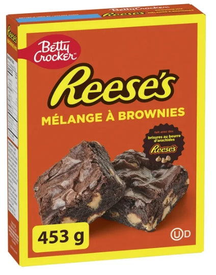 Betty Crocker Reese's Brownies Mix with Peanut Butter Chips, 453g