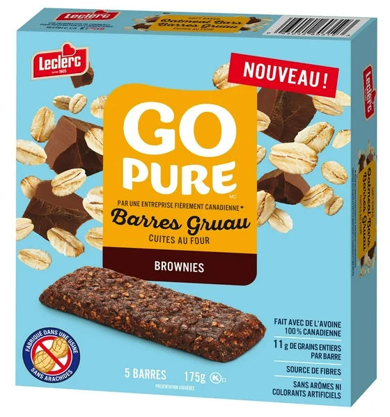 Go Pure Soft Baked Brownies Oatmeal Bars, 175g