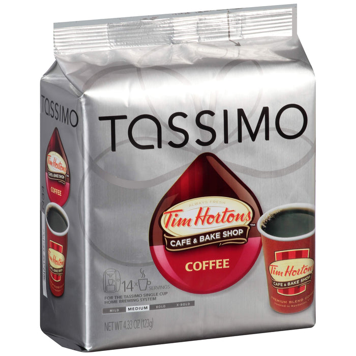 Tassimo Tim Hortons Cafe & Bake Shop Medium Roast Coffee 14 T-Discs