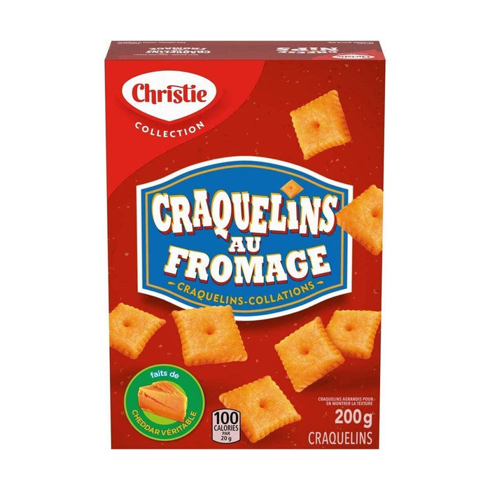 Christie Cheese Nips Cheddar Baked Crackers, 7.05oz, 6-Box {Canadian Product}