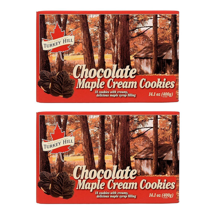 Turkey Hill 100% Pure Canadian Premium Maple Syrup Creme Chocolate Cookies 2 BOX