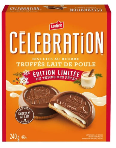 Celebration Eggnog Truffle Milk Chocolate Cookies, 240g