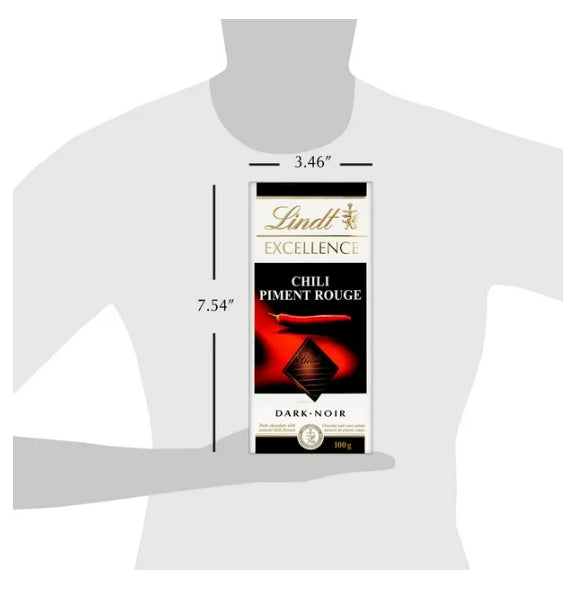 Lindt EXCELLENCE Chili Dark Chocolate Bar, 100g