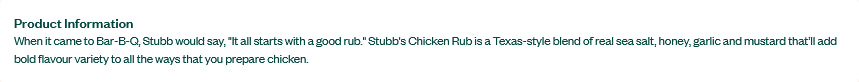 Stubb's Chicken Rub Seasoning 143g