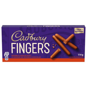 Cadbury Fingers Double Chocolatey Cookie Biscuits, 114g
