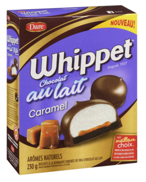 Dare Whippet Cookies Milk Chocolate Covered With Marshmallow Caramel 230g
