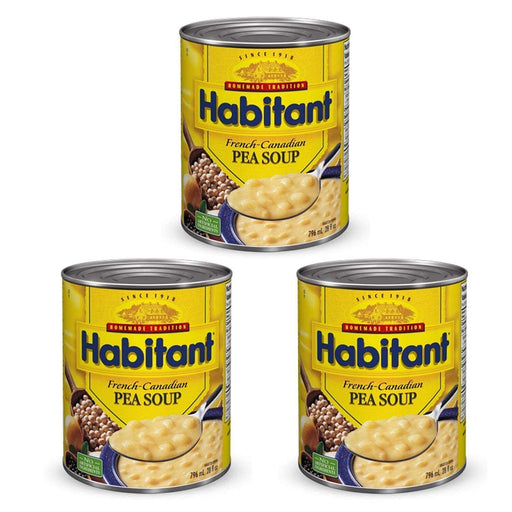 Habitant French Canadian Pea Soup 796ml/28floz 3 CANS - CanadaGrocery