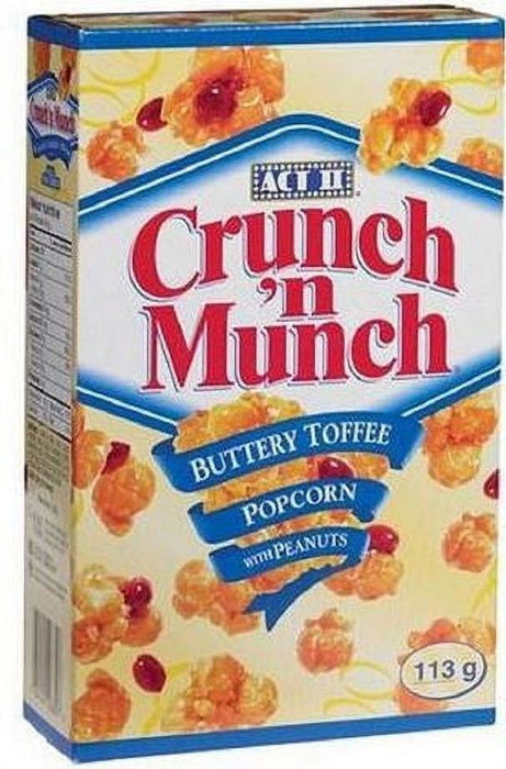 Crunch n Munch Buttery Toffee & Peanuts Ready-to-Eat Popcorn 99g Box