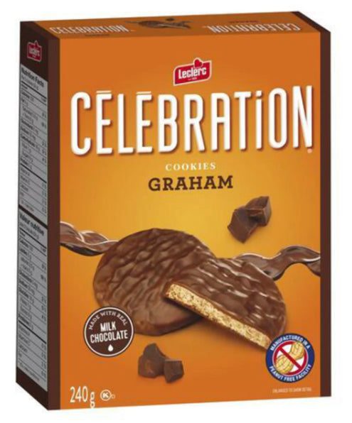 Leclerc Celebration Peanut-Free Cookie Graham Coated 240g