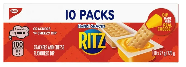 Ritz, Handi Snacks, Crackers and Dip Made With Real Cheese, 270g