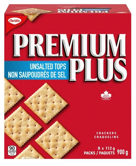 Premium Plus Unsalted Tops Crackers, 900g