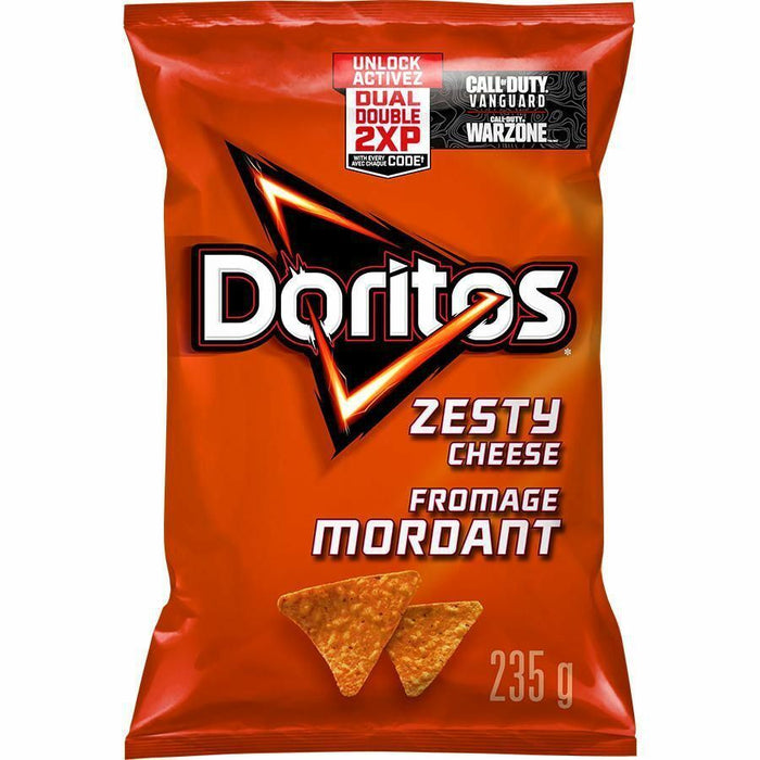 Doritos Zesty Cheese Tortilla Chips 235g Each 10 Bags From Canada