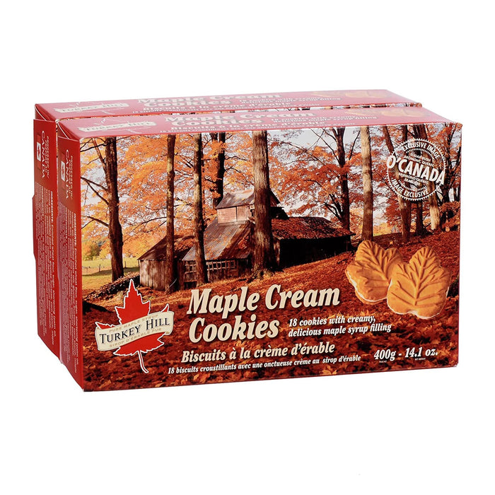 Turkey Hill Pure Canadian Premium Maple Syrup Cream Cookies 325g Each 2 Boxes