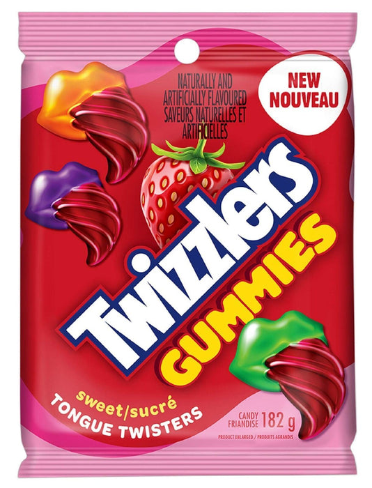 Twizzlers Gummies Sweet Tongue Twisters Candy, 182g 10 BAGS {Canadian Product}