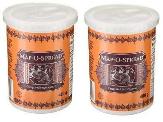 Map-O-Spread Maple Sugar Spread 400g, 2 JARS