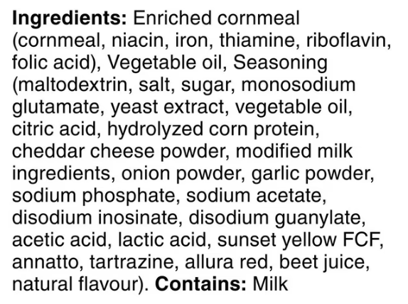 Chester's Corn Twists Flamin' Hot Cheese Flavoured Snacks, 140g