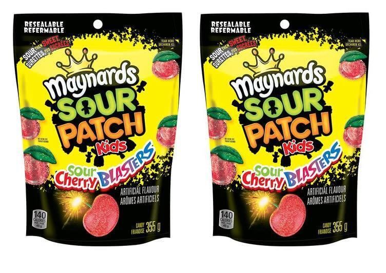 Maynards Sour Cherry Blasters 355g, 2 BAGS