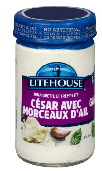 Litehouse Chunky Garlic Caesar Dressing & Dip, 384mL