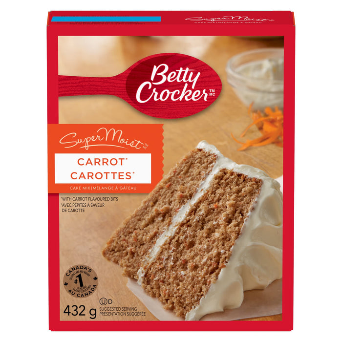 Betty Crocker SuperMoist Carrot Cake Mix, 432g/15 oz. Box