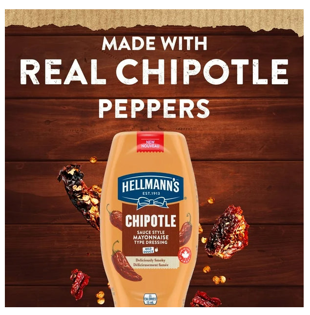 Hellmann's Chipotle Mayonnaise Mild, 340ml