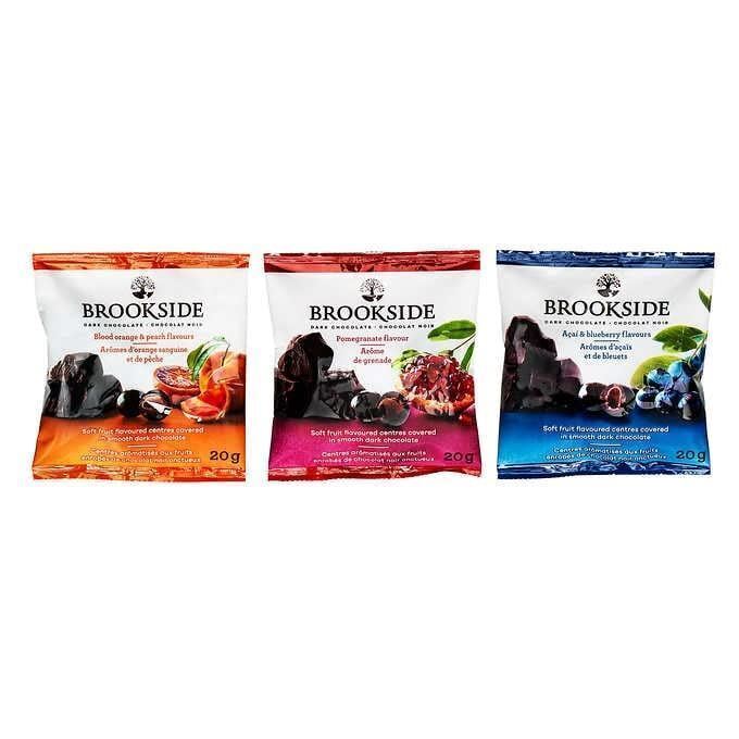 Brookside Dark Chocolate 40ct Variety .7oz (Orange, Blueberry and Pomegranate) - CanadaGrocery