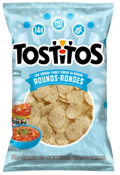 Tostitos Rounds Tortilla Chips Low Sodium 295g