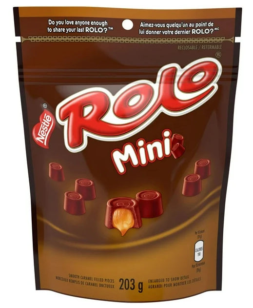 Rolo Minis Milk Chocolate And Chewy Caramel Pieces, 203g