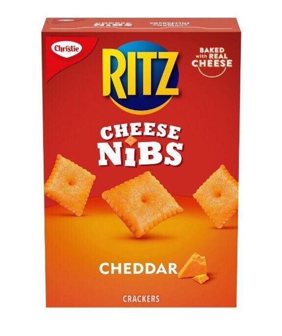 Christie Ritz Cheddar Cheese Nips/Nibs Crackers 180g each 12 Boxes