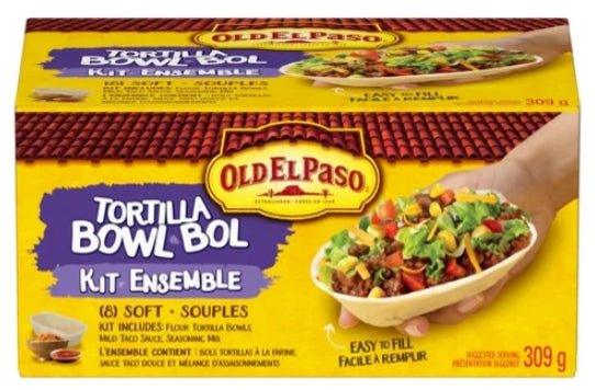 Old El Paso Tortilla Bowl Kit, 309g