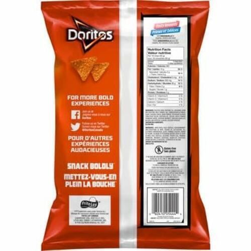 Doritos Zesty Cheese Tortilla Chips, 235g/8.3oz BAG