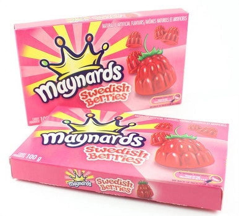 Maynards Swedish Berries Candy, 100g/3.5 oz Each 2 Boxes