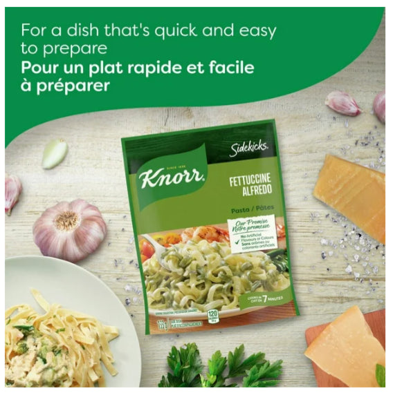 Knorr Sidekicks Fettuccine Alfredo Pasta Side Dish, 133g