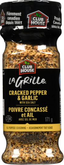 Club House La Grille Seasonings Garlic & Cracked Pepper With Salt 155g