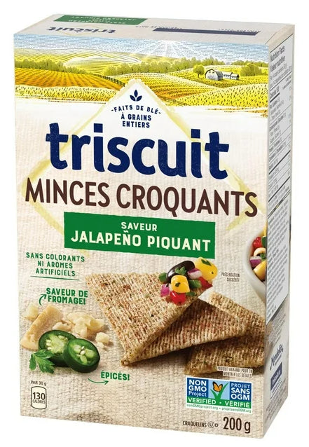 Triscuit Thin Crisps Zesty Jalapeno Crackers, 200g