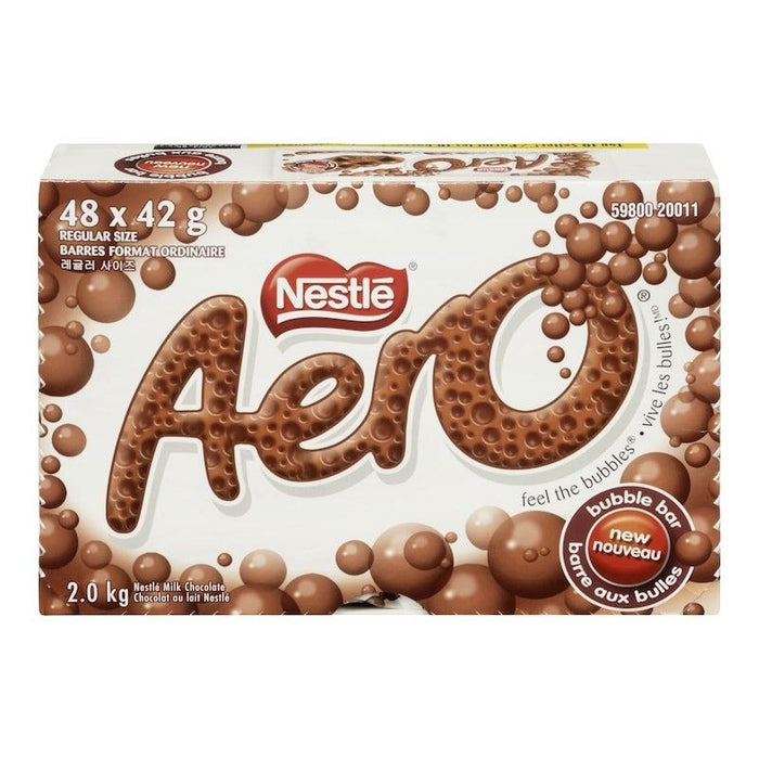 Nestle Aero Milk Chocolate Bars Case, 48x42g