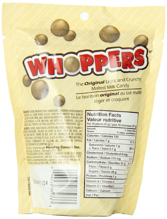 Whoppers Chocolate Malted Milk Ball Candy 270g