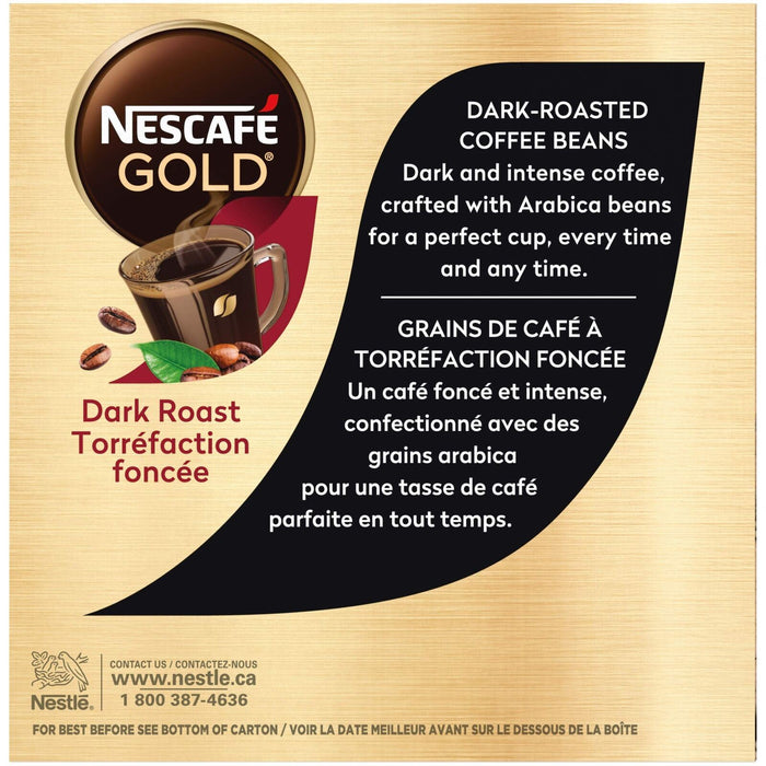 NESCAFE Gold Dark Roast Capsules, K-Cup Compatible Pods, 30 Count - CanadaGrocery