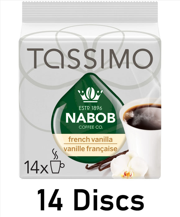 Nabob Cafe Collection French Vanilla Coffee (Medium), 14-Count T-Discs