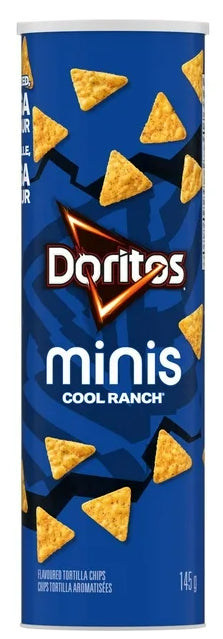 Doritos Minis Cool Ranch Flavored Tortilla Chips, Canister, 145g