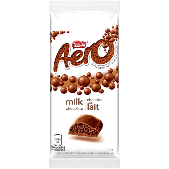 Nestle Aero Milk Chocolate, 97g Tablet Jumbo Bar