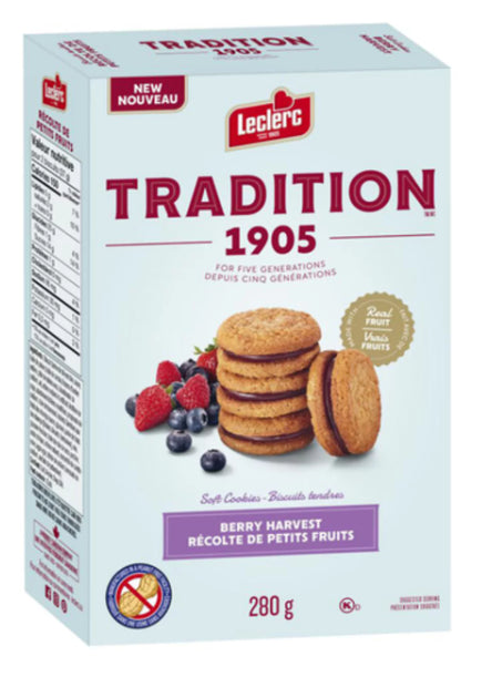 Leclerc Tradition 1905 Soft Cookies Berry Harvest 280g