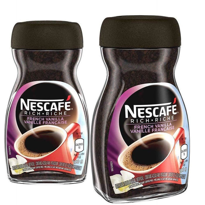 NESCAFE Rich Instant Coffee 170g 2 JARS (French Vanilla)