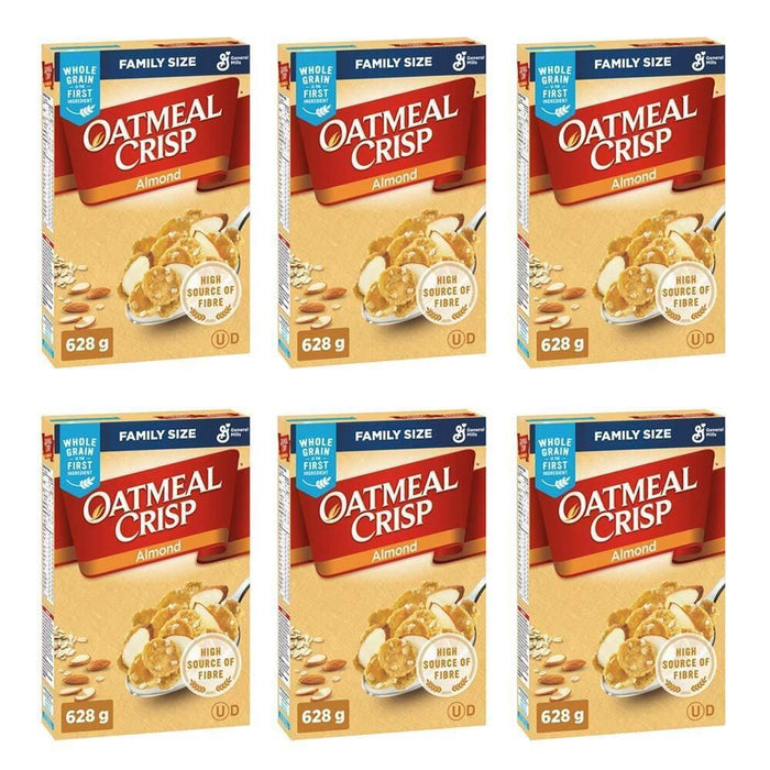 Oatmeal Crisp Almond Cereal Family 628g/22.15oz, 6 BOXES