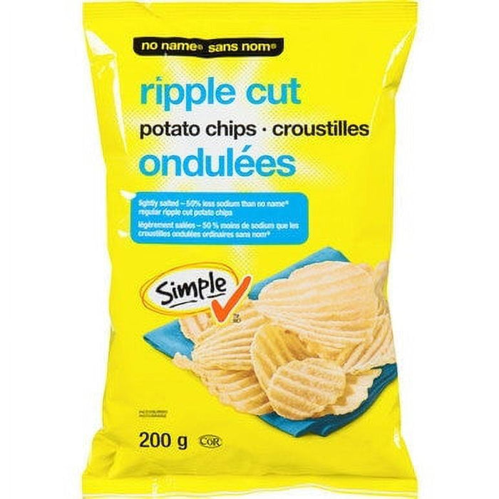 No Name Ripple Original Low Sodium Chips 200g/7.1oz - CanadaGrocery