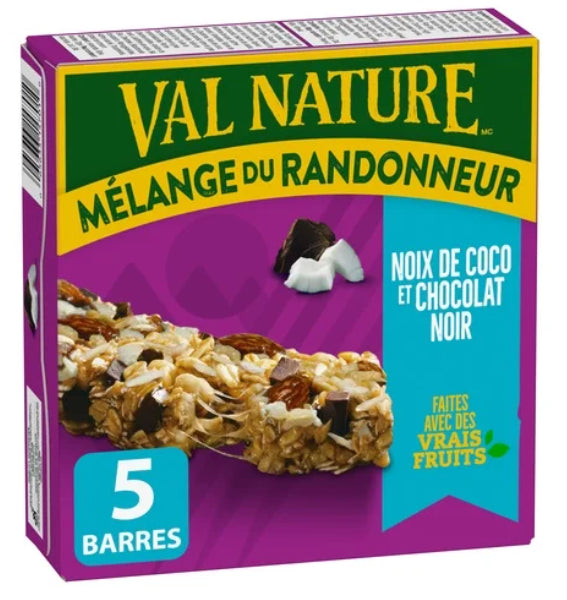 Nature Valley Chewy Trail Mix Granola Bars, Coconut Dark Chocolate, 5ct, 160g