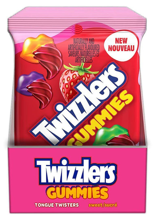 Twizzlers Gummies Sweet Tongue Twisters Candy, 182g 10 BAGS {Canadian Product}