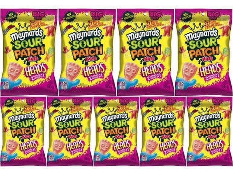 Maynards Sour Patch Kids Big Heads Gummy Candy 154g/6.5oz Each 9 Bags